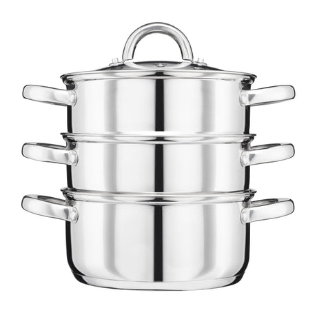 Cooks Professional 3 Tier Stainless Steel Steamer | 22cm