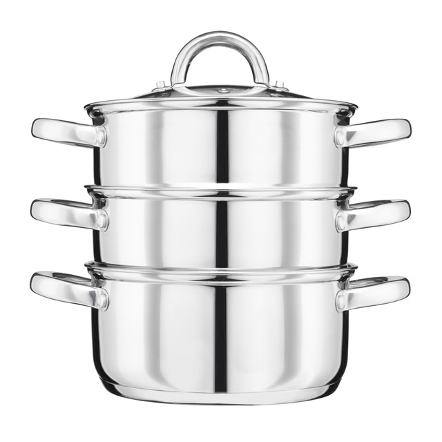 Cooks Professional 3 Tier Stainless Steel Steamer | 22cm