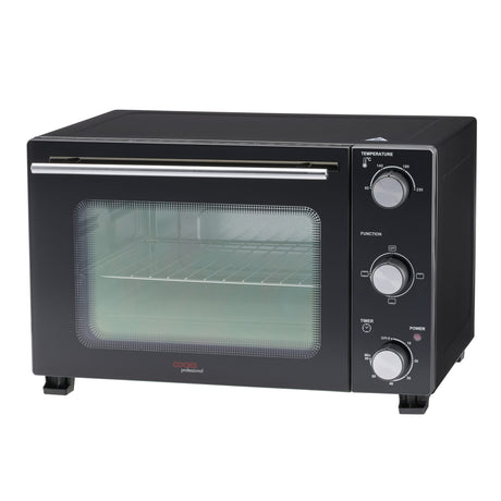 Cooks Professional Mini Oven | 28 Litre | Powerful 1500W | Black