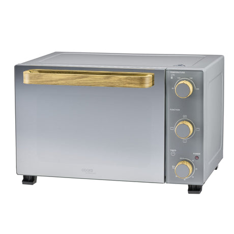 Cooks Professional Mini Oven | 28 Litre | 3 Cooking Functions | Powerful 1500W | Nordic Grey