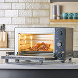 Cooks Professional Mini Oven | 28 Litre | 3 Cooking Functions | Powerful 1500W | Black Contemporary