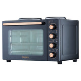 Cooks Professional Mini Oven with 2 Hobs | 34 Litre | Powerful 1500W | Black and Copper