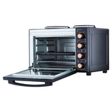 Cooks Professional Mini Oven with 2 Hobs | 34 Litre | Powerful 1500W | Black and Copper