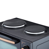 Cooks Professional Mini Oven with 2 Hobs | 34 Litre | Powerful 1500W | Black and Copper