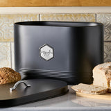 Cooks Professional Bread Bin | Black/Silver