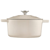 Cooks Professional Cast Iron Casserole 20cm | 2.8L Capacity | Enamelled Inside and Out | Off White
