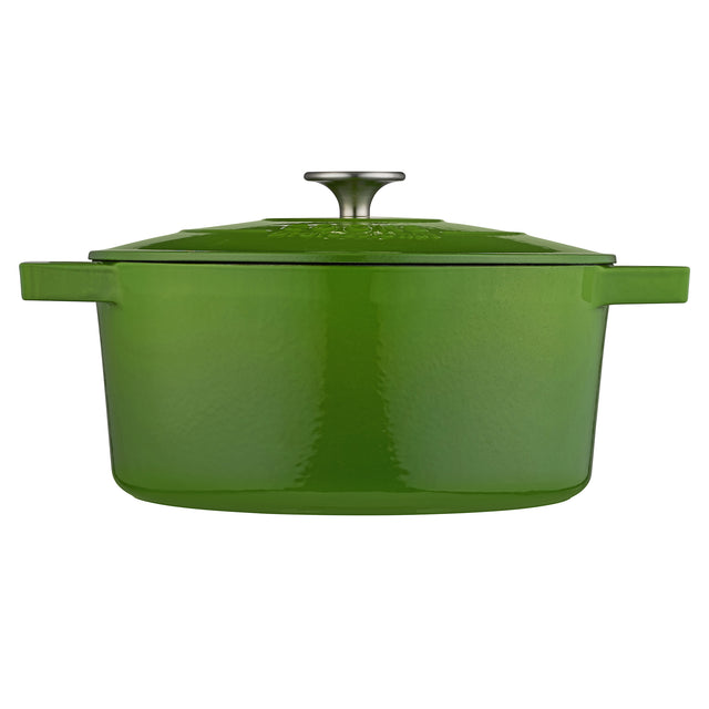 Cooks Professional 26cm Cast Iron Casserole | Graduated Green