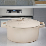 Cooks Professional 26cm Cast Iron Casserole | Off White