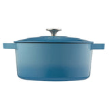 Cooks Professional 26cm Cast Iron Casserole | Graduated Blue