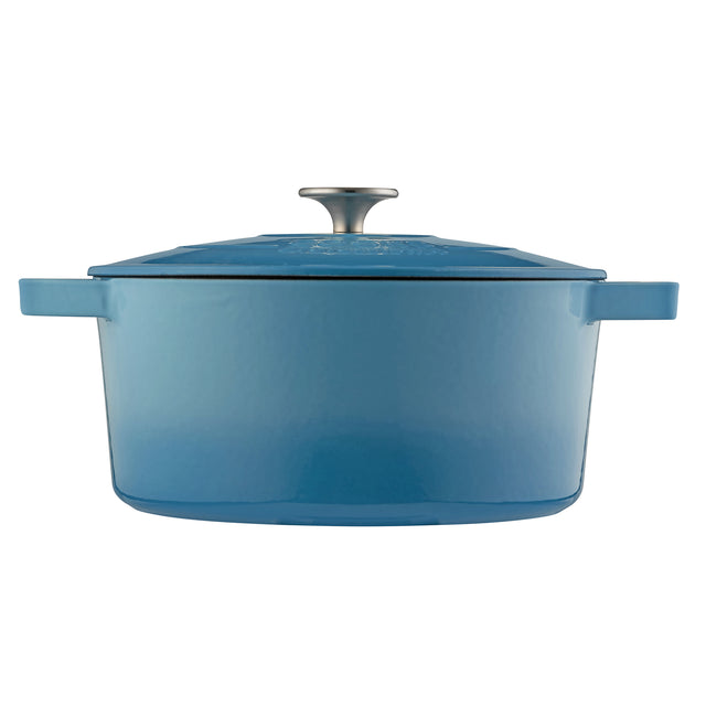 Cooks Professional 26cm Cast Iron Casserole | Graduated Blue