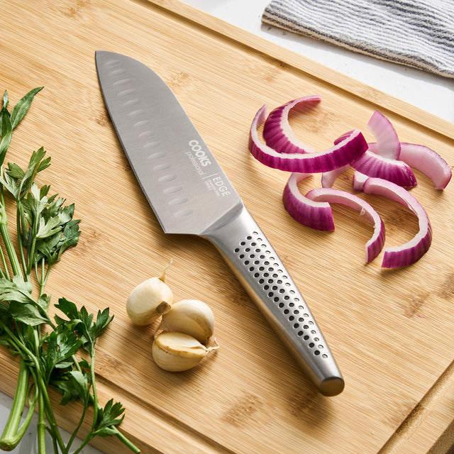 Cooks Professional EDGE Santoku Knife | 7in/18cm