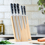 Cooks Professional PRECISION 5 Piece Knife Set | With Magnetic Bamboo Knife Block
