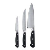 Cooks Professional PRECISION 3 Piece Knife Set | With Magnetic Bamboo Knife Block
