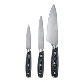 Cooks Professional ULTIMATE 3 Piece Knife Set | With Magnetic Bamboo Knife Block