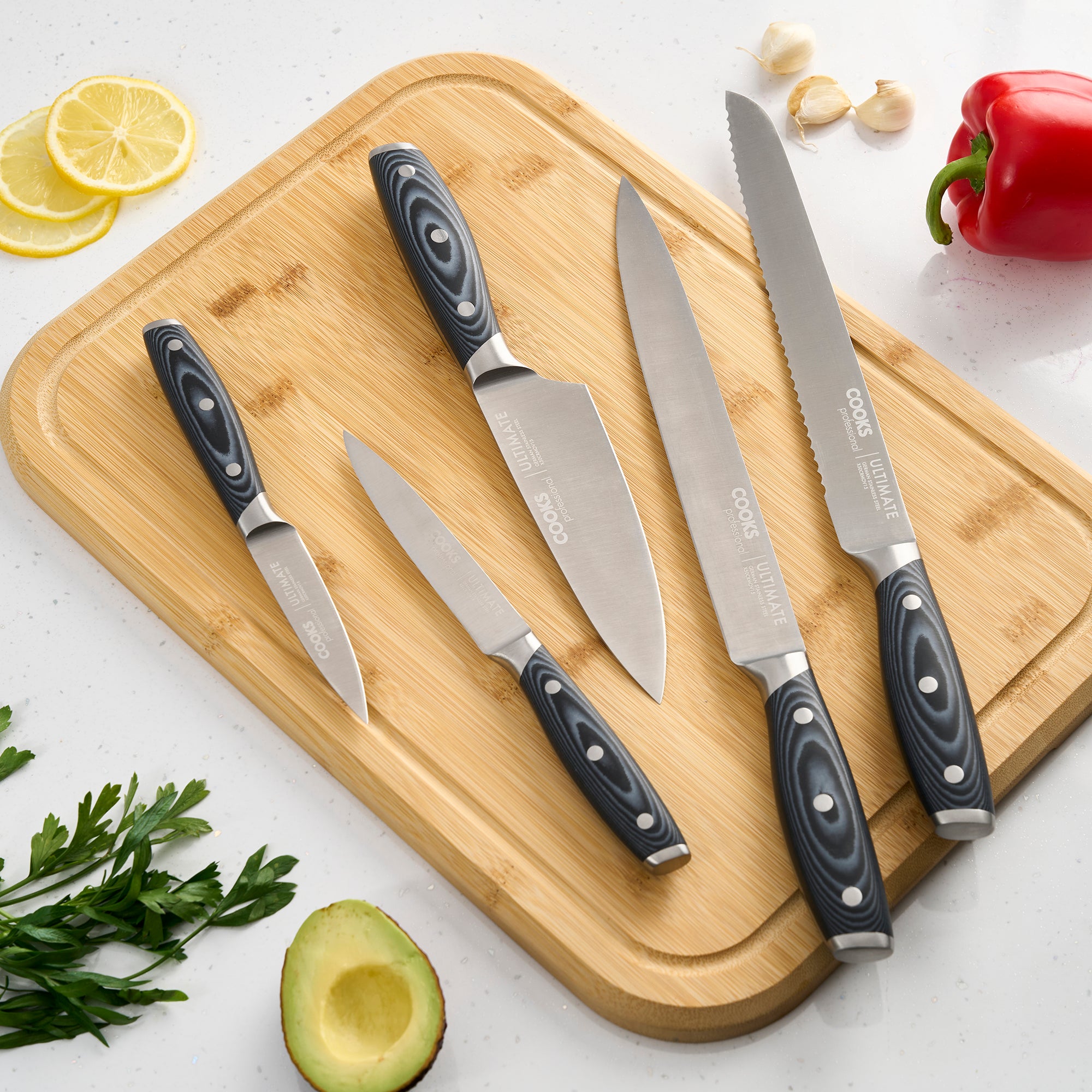 Cooks Professional ULTIMATE 5 Piece Knife Set – CooksProfessional