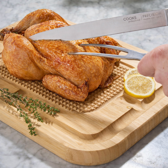 Cooks Professional Reversible Carving and Chopping Board | Bamboo