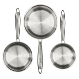 Cooks Professional Tri-Ply 3 Piece Saucepan Set | 14cm, 16cm & 18cm