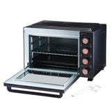 Cooks Professional 34L Mini Oven with 2 Ceramic Hobs | Black / Copper