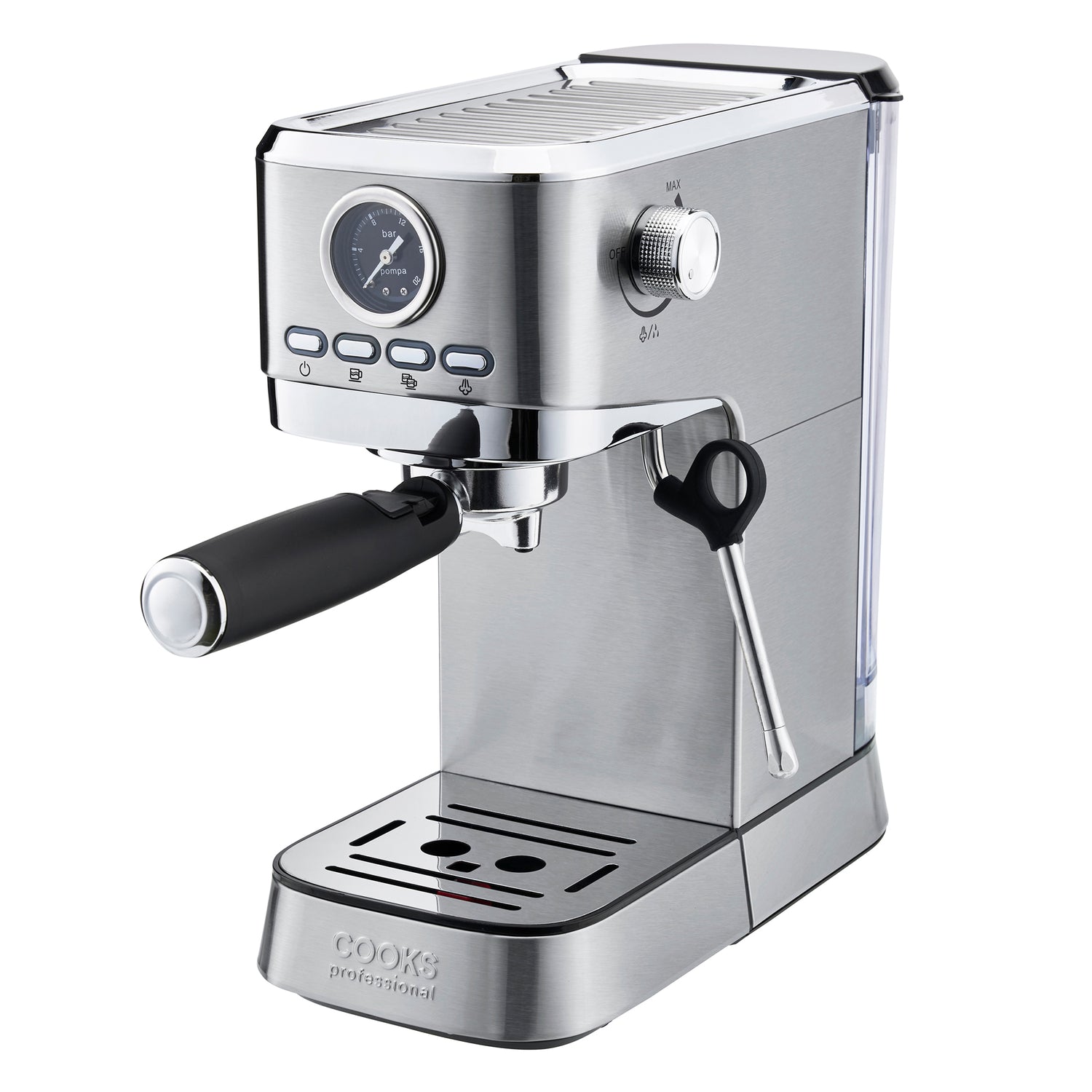 Cooks Professional 20 Bar Espresso Machine | Silver