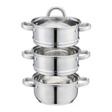 Cooks Professional 3 Tier Stainless Steel Steamer | 16cm