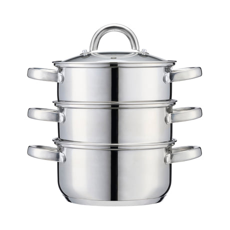 Cooks Professional 3 Tier Stainless Steel Steamer | 16cm