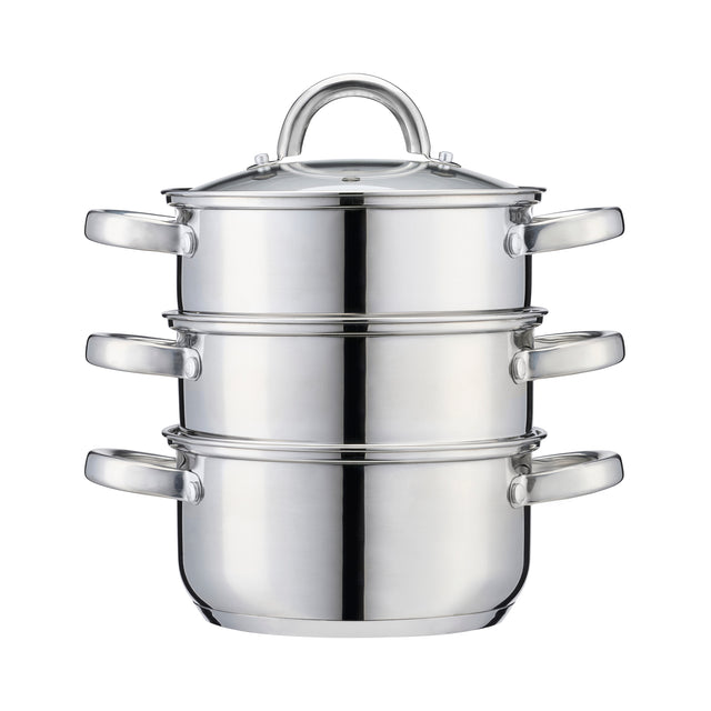 Cooks Professional 3 Tier Stainless Steel Steamer | 16cm