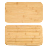 Cooks Professional Bread Bin, Linen Bag and Bamboo Board Set | Black