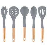 Cooks Professional 5 Piece Silicone Utensil Set | Grey