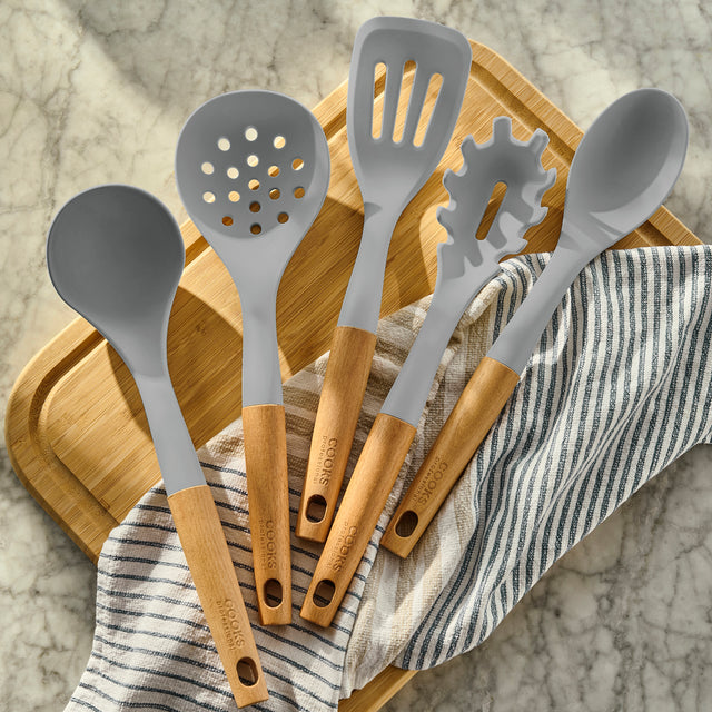 Cooks Professional 5 Piece Silicone Utensil Set | Grey