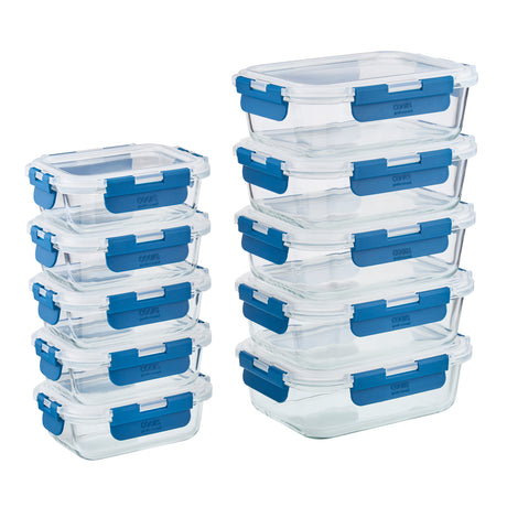 Cooks Professional Glass Storage Containers | Set of 10
