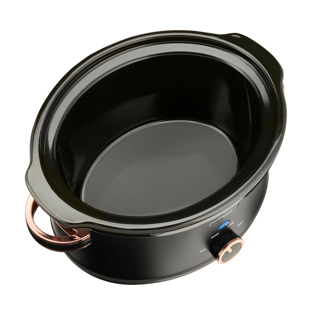 Cooks Professional 3.5L Slow Cooker | Black / Rose Gold