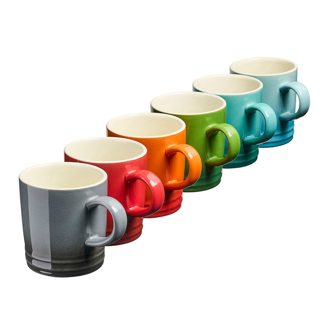 Cooks Professional 6 Piece Mug Set | 240ml | Multi-Colour