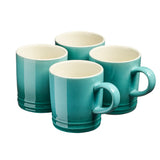 Cooks Professional 4 Piece Mug Set | 240ml | Teal