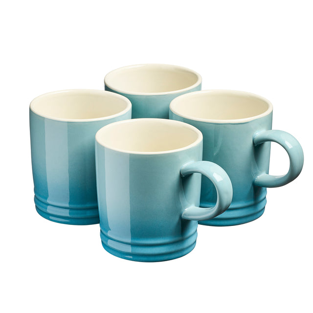 Cooks Professional 4 Piece Mug Set | 240ml | Blue