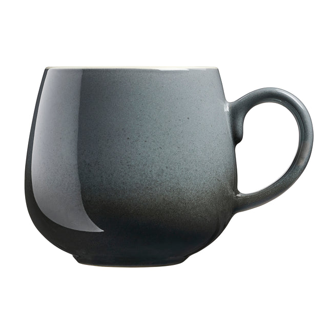 Cooks Professional Set of 4 Stoneware Mugs | 350ml | Grey