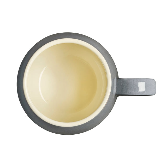 Cooks Professional Set of 4 Stoneware Mugs | 350ml | Grey