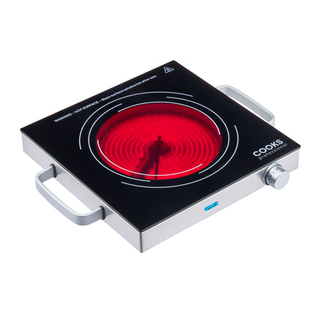 Cooks Professional Single Electric Ceramic Hob