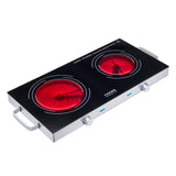 Cooks Professional Double Electric Ceramic Hob