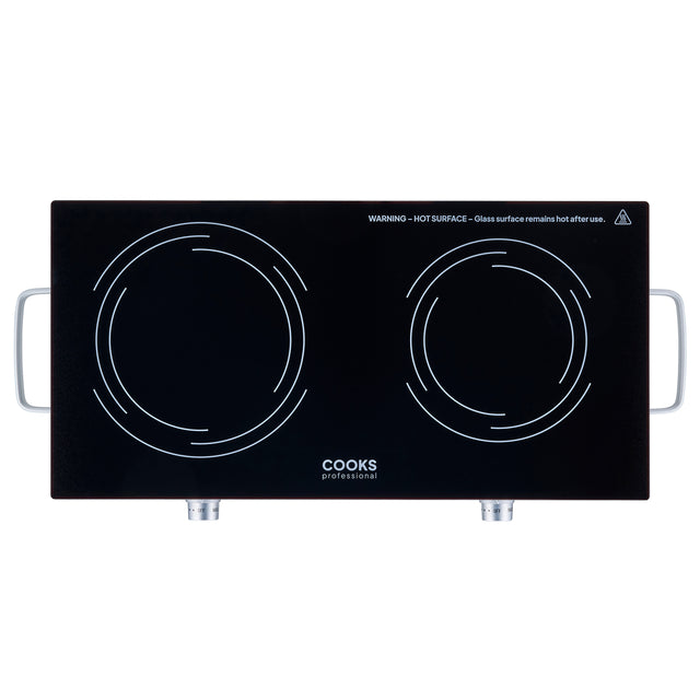 Cooks Professional Double Electric Ceramic Hob