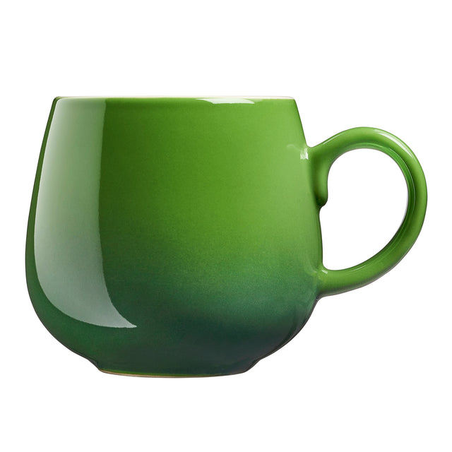 Cooks Professional Set of 4 Stoneware Mugs | 350ml | Green