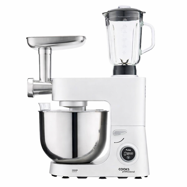 Cooks Professional Multi Function 8L Digital Stand Mixer | White