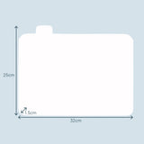 Cooks Professional 1 Piece Bamboo Index Chopping Vegetable Board | White Tabs