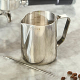 Cooks Professional Stainless Steel 350ml Milk Steaming Jug | Latte Art Pen Included