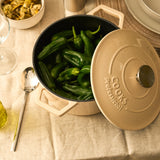 Cooks Professional 20cm Cast Iron Casserole | Ivory