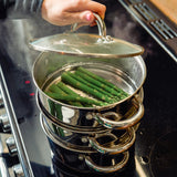 Cooks Professional 3 Tier Stainless Steel Steamer | 18cm