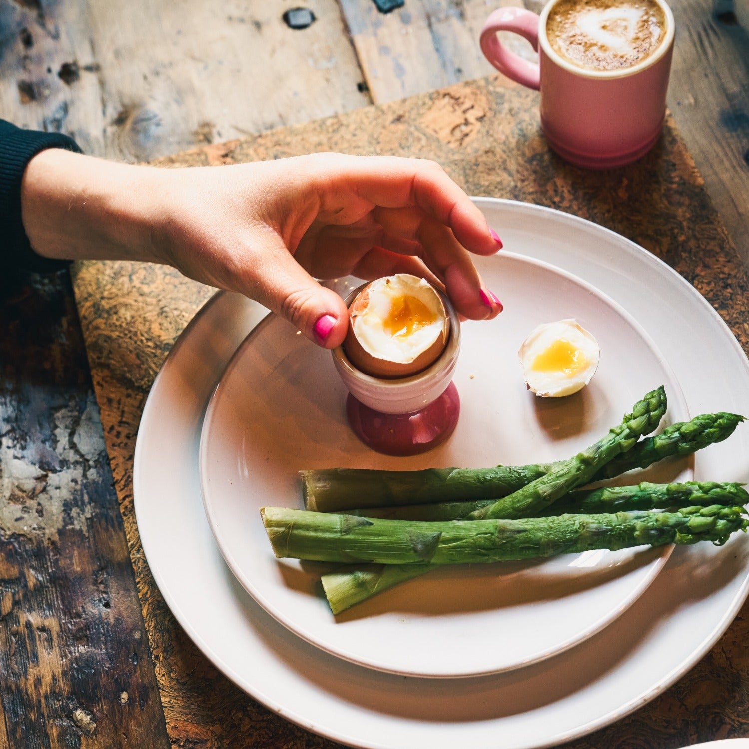 Cooks Professional 4 Piece Egg Cup Set | Pink
