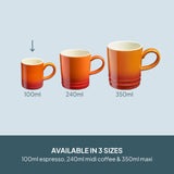 Cooks Professional 4 Piece Espresso Cup Set | Orange