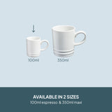 Cooks Professional 4 Piece Espresso Cup Set | White