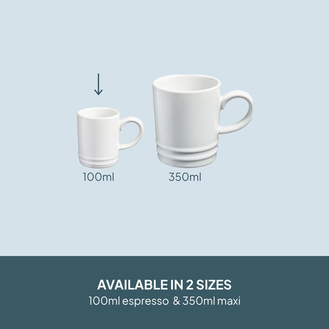 Cooks Professional 4 Piece Espresso Cup Set | White
