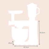 Cooks Professional Multi Function 6.2L Stand Mixer | Teal / Rose Gold